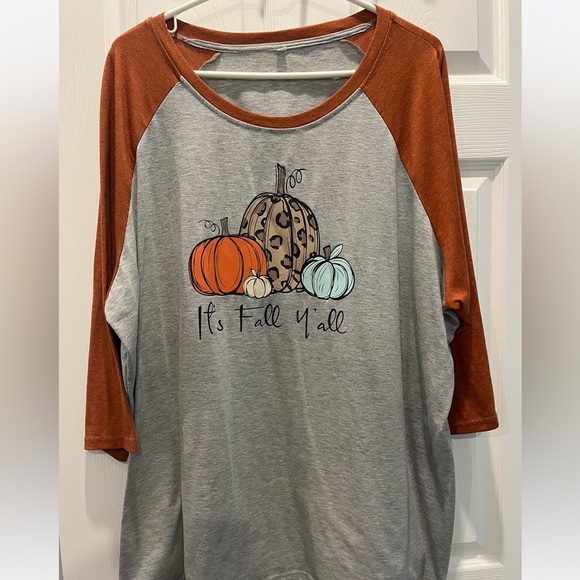 It’s Fall Y’all 3/4 Sleeve Shirt - Picture 2 of 3